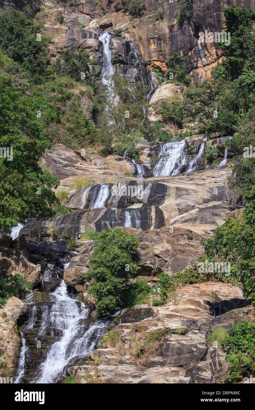 The Rawana Falls in Ella, Sri Lanka Stock Photo