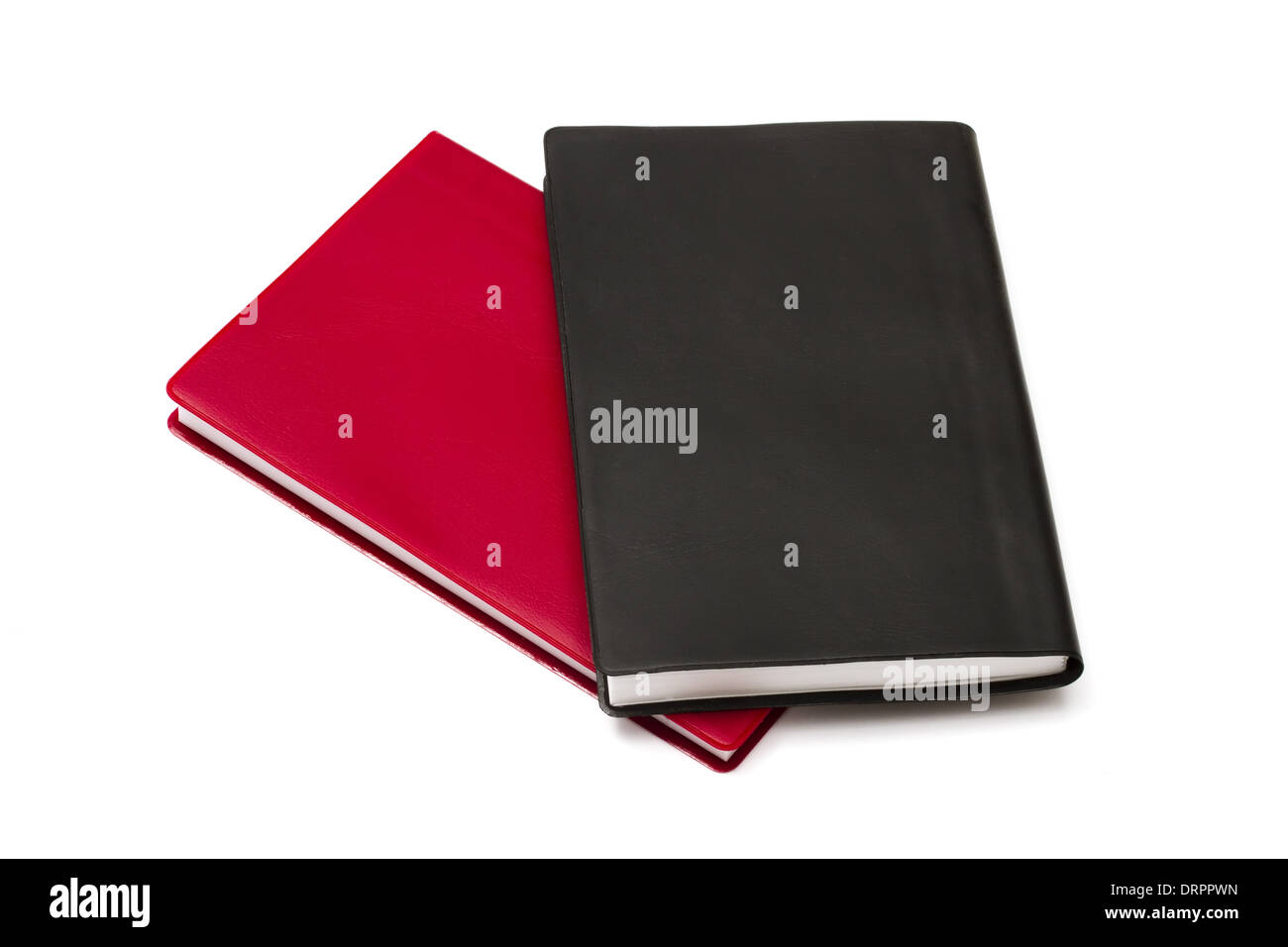 Red and black notebooks Stock Photo Alamy