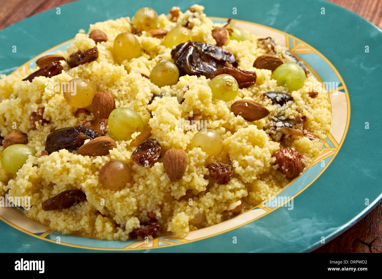 Mesfouf is an Algerian and Tunisian dish. Citrus Couscous Salad Stock