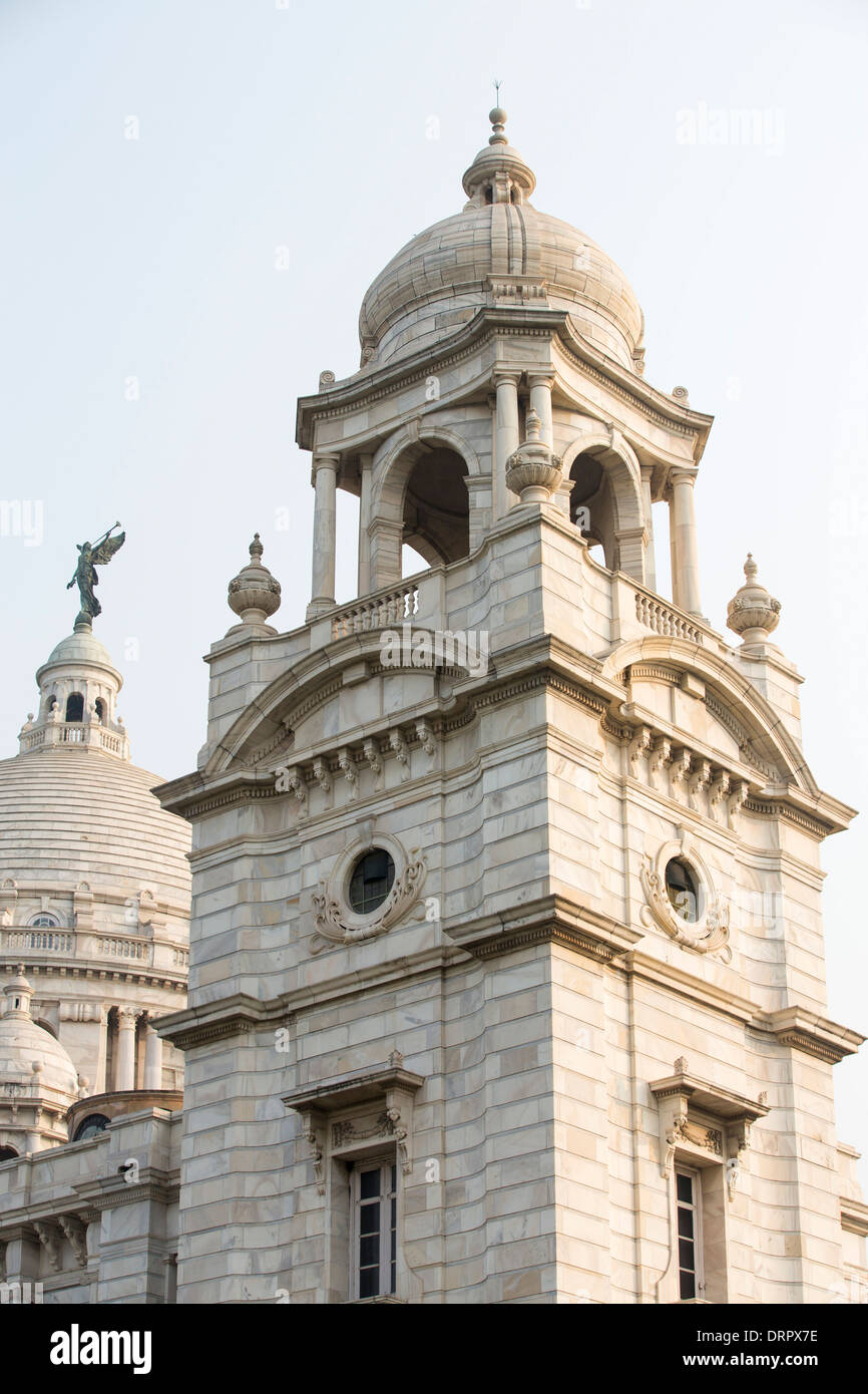 The Victoria Memorial Hall in Calcutta, Bengal, India, built to commemorate Queen Victoria. Stock Photo