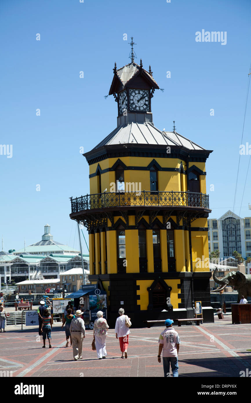 V&A Waterfront Clock Tower Esplanade in Cape Town South Africa Stock
