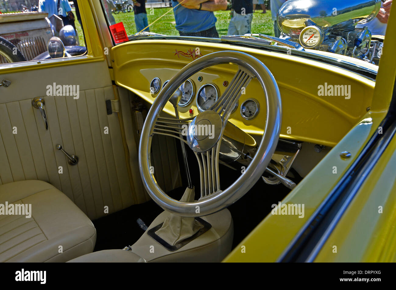 Classic hot rod interior hi-res stock photography and images - Alamy