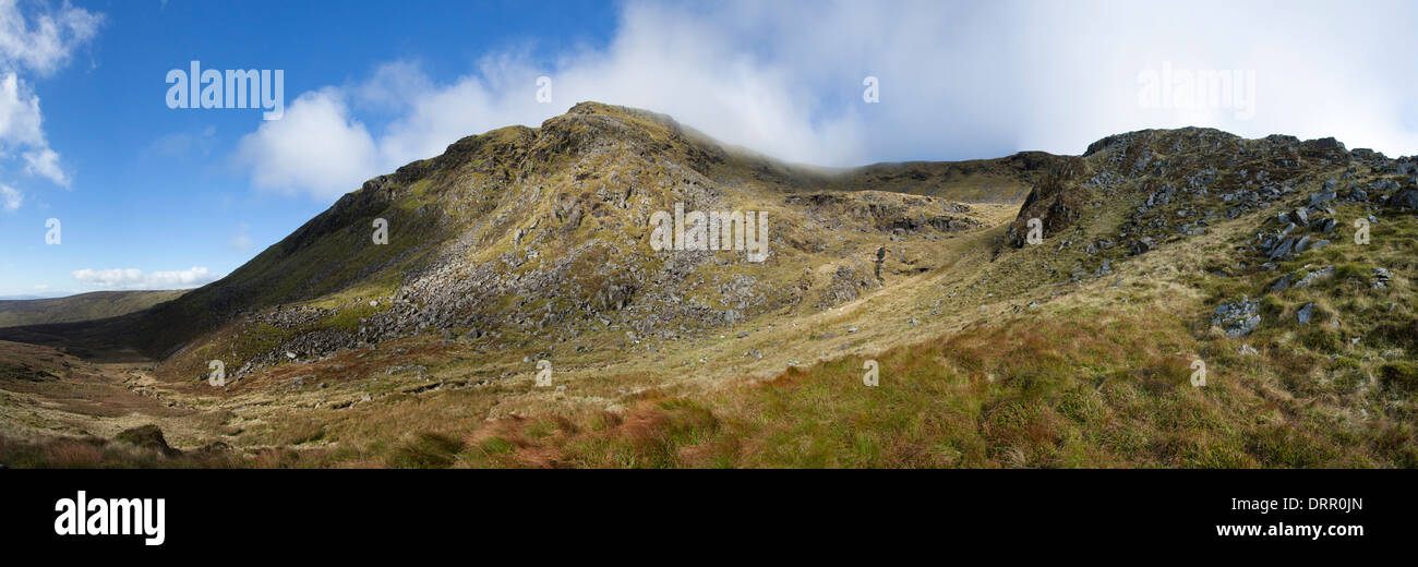 The cliffs of the South Prison of Lugnaquilla, Wicklow Mountains, County Wicklow, Ireland. Stock Photo