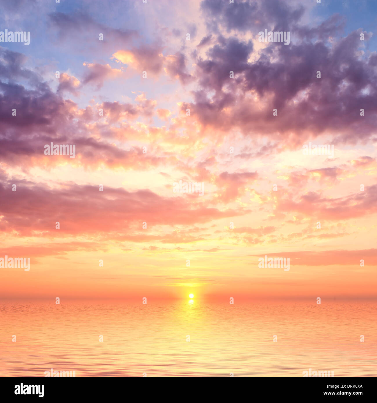 ocean sunset Stock Photo