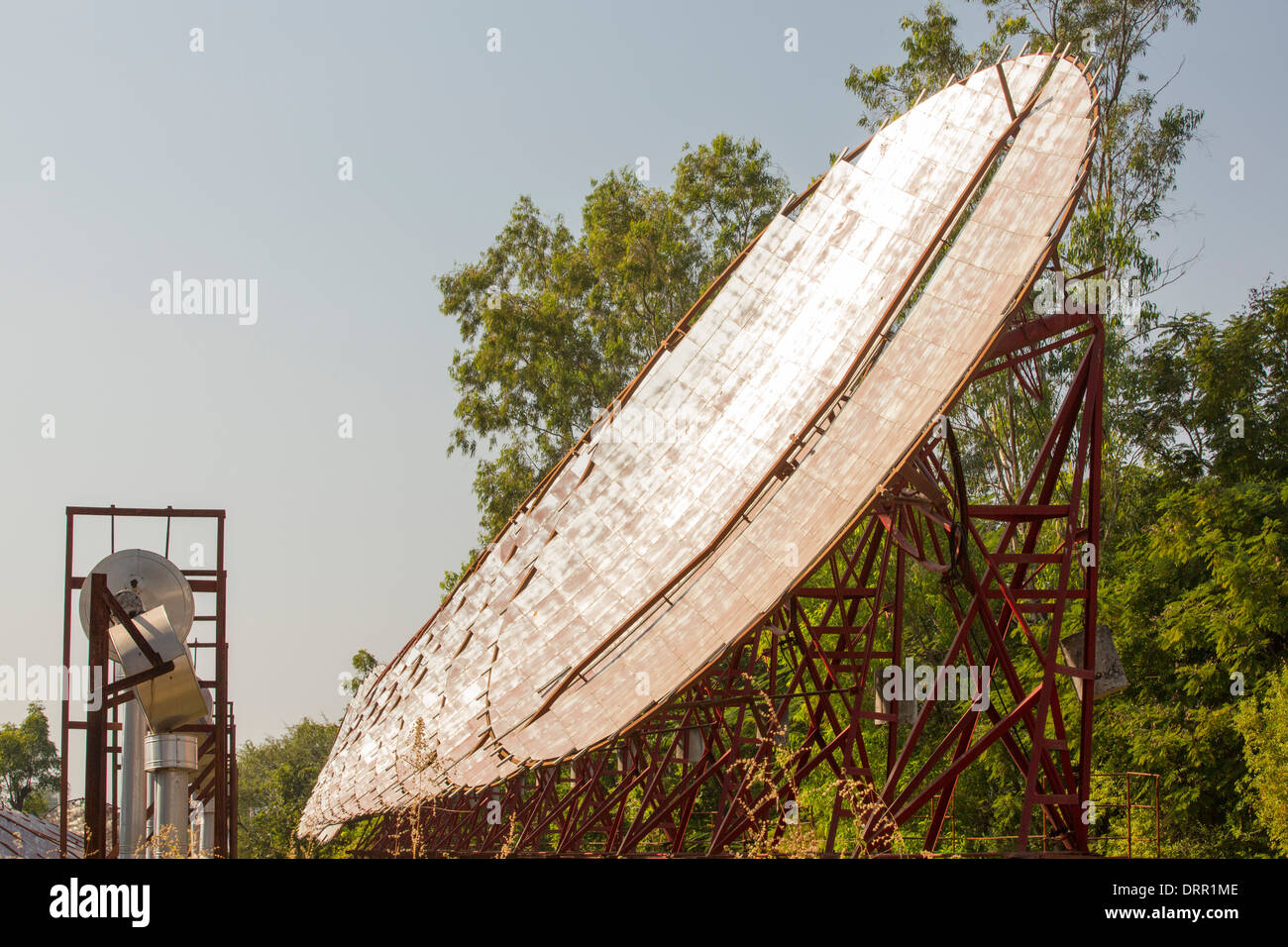 A solar air conditioning system at the Muni Seva Ashram in Goraj, near