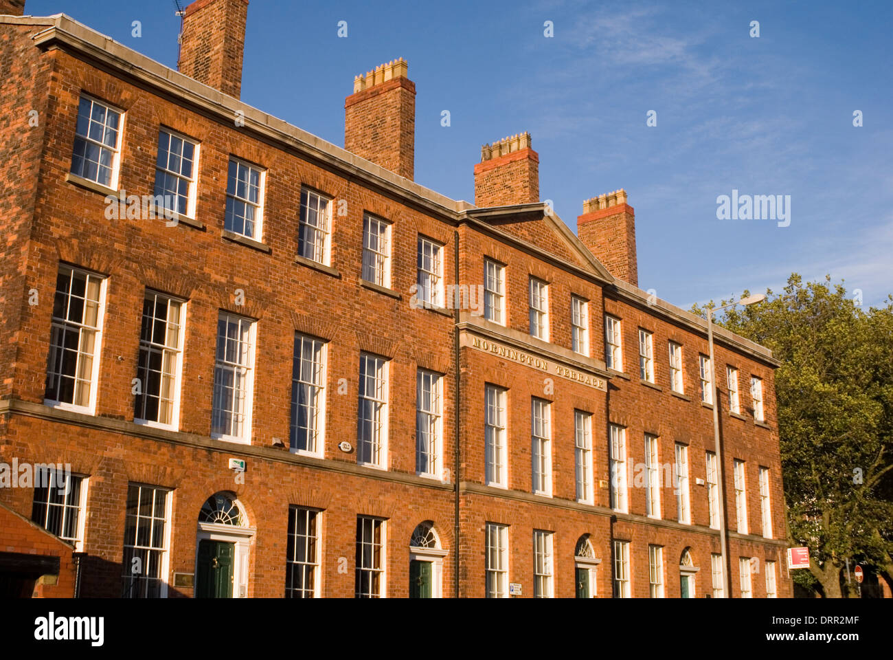 Mornington Terrace, Edwardian housing, Liverpool, England, UK Stock