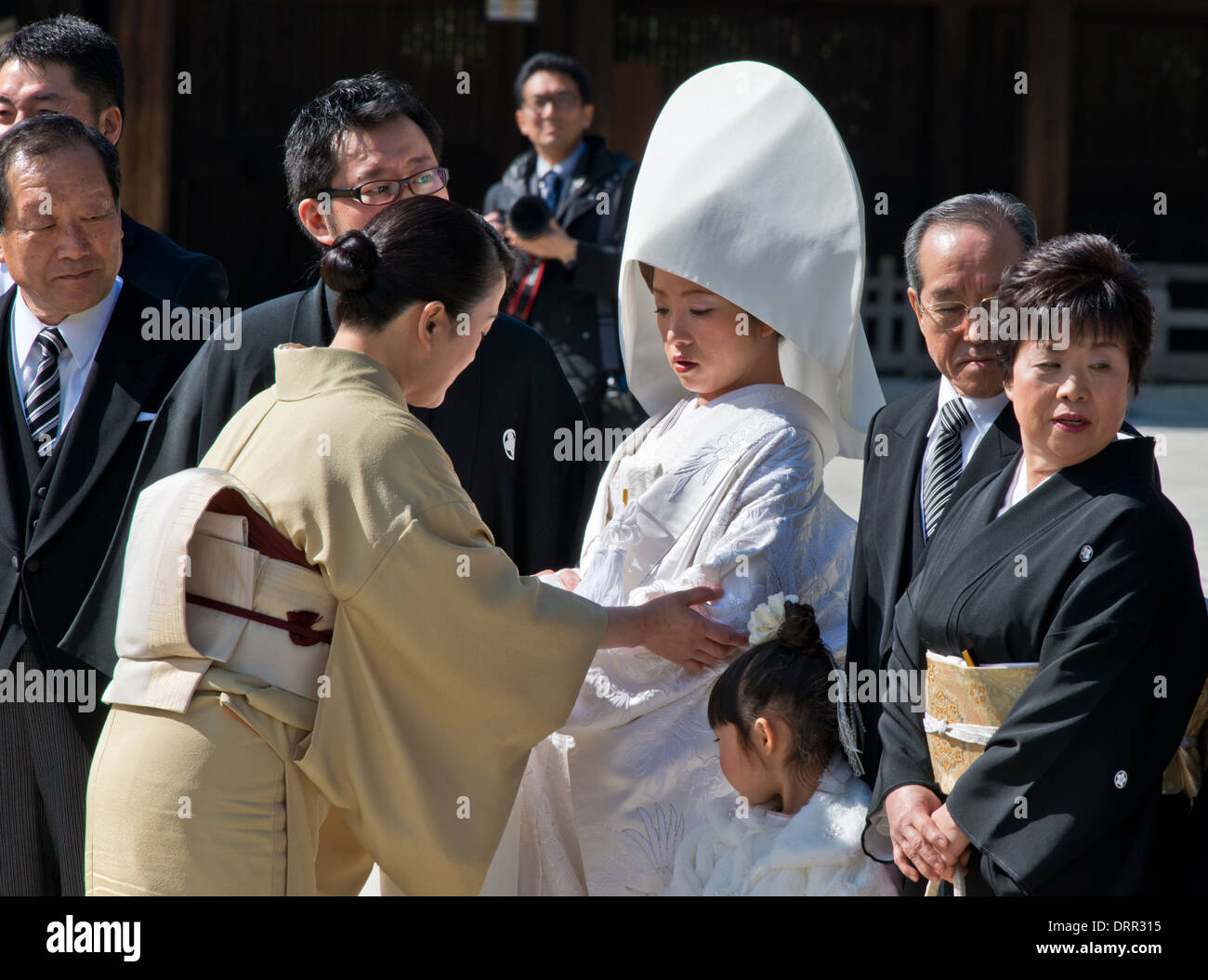 Shinto Wedding, Tokyo, Japan Stock Photo