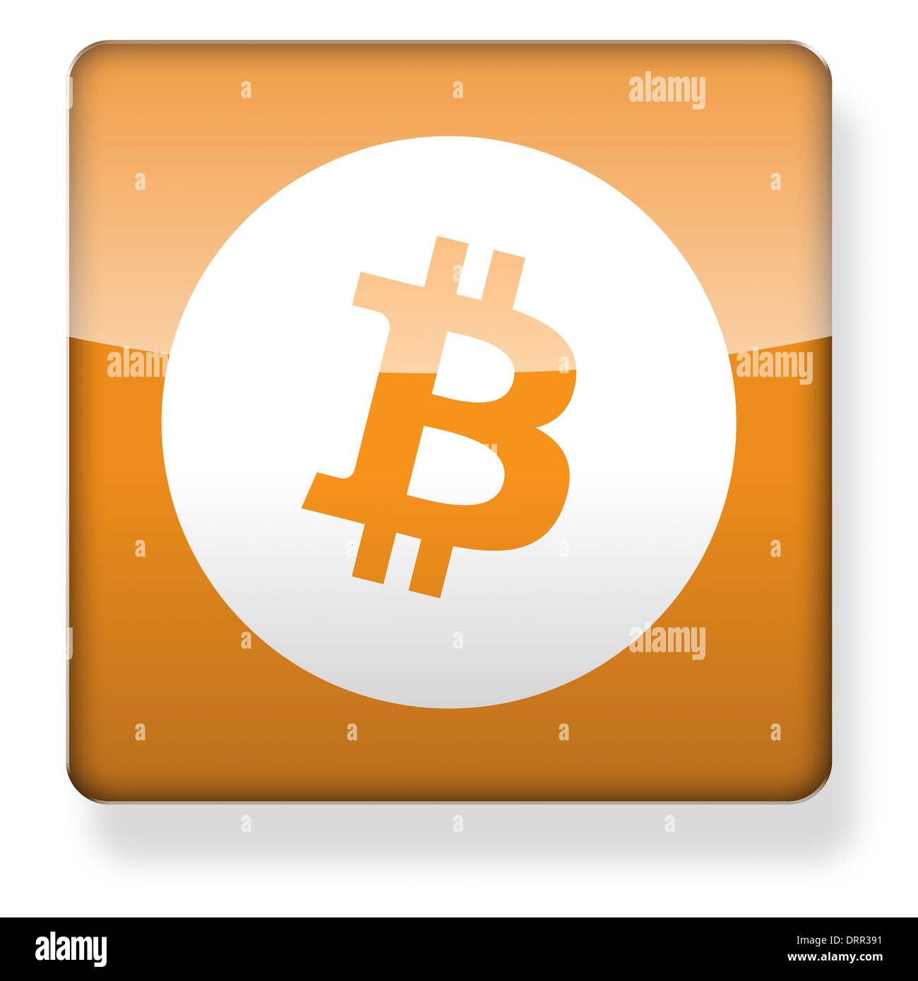 Bitcoin Logo As An App Icon Clipping Path Included Stock Photo Alamy