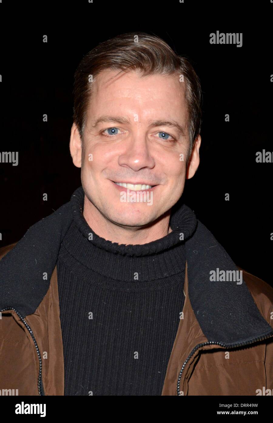 New York, NY, USA. 30th Jan, 2014. Chris Henry Coffey in attendance for NY  Yankee Billy Sample Visits Cast of THE BRONX BOMBERS, Circle in the Square  Theatre, New York, NY January