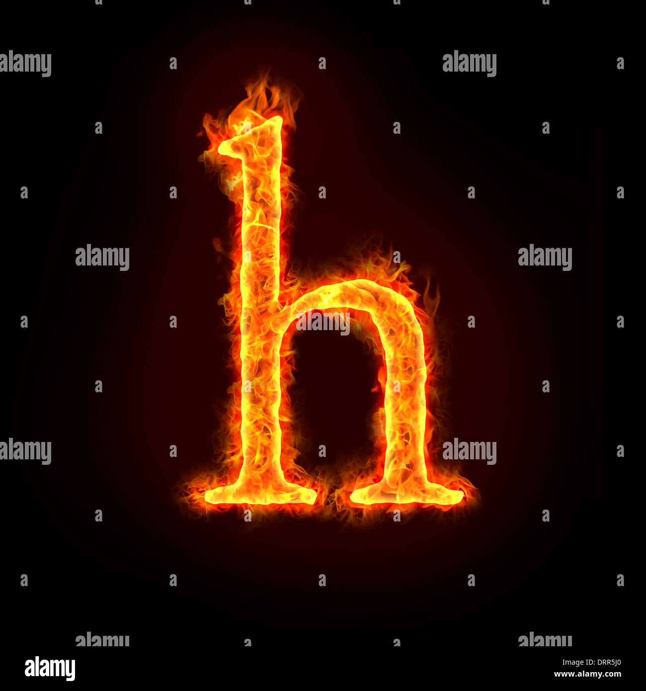 fire alphabets, small letter h Stock Photo - Alamy