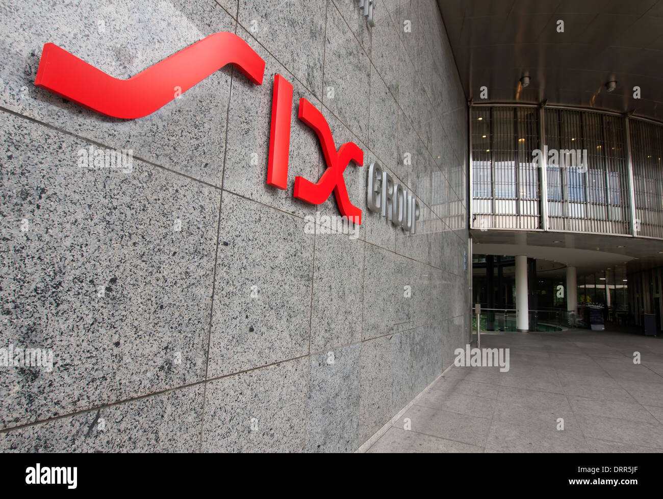 Main entrance of SIX Swiss Exchange, the Zurich Stock Exchange in