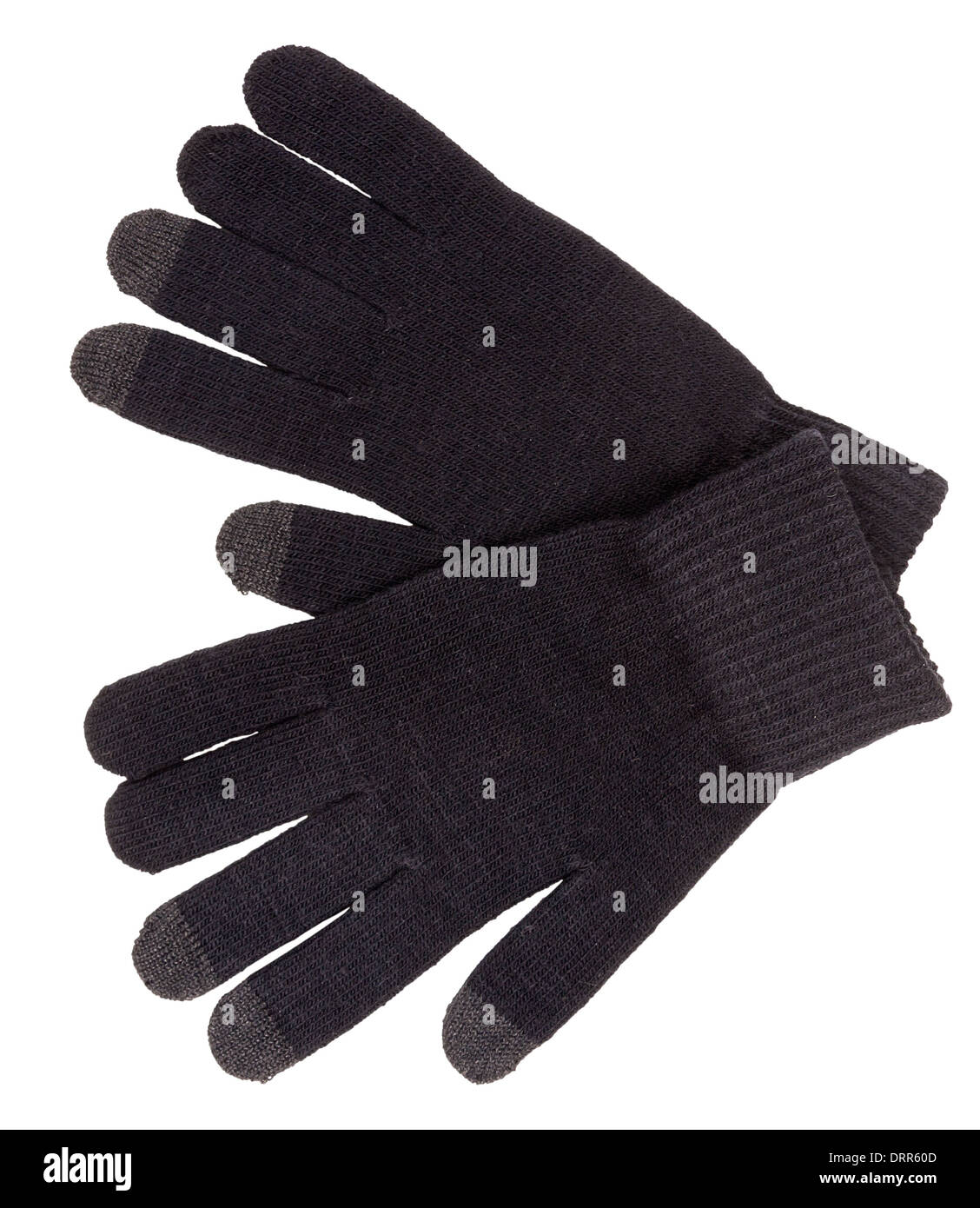 Black gloves isolated to white background Stock Photo Alamy