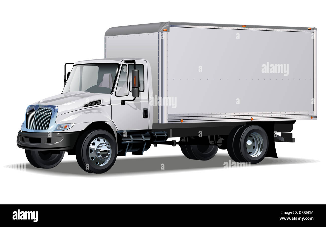 delivery / cargo truck Stock Photo