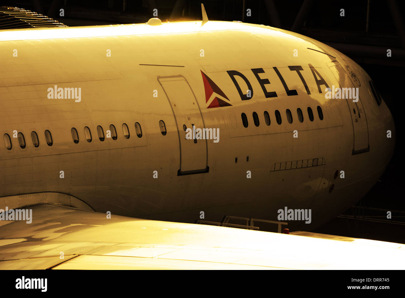 Delta Airlines Airbus A330 at Amsterdam Schiphol Airport Stock Photo