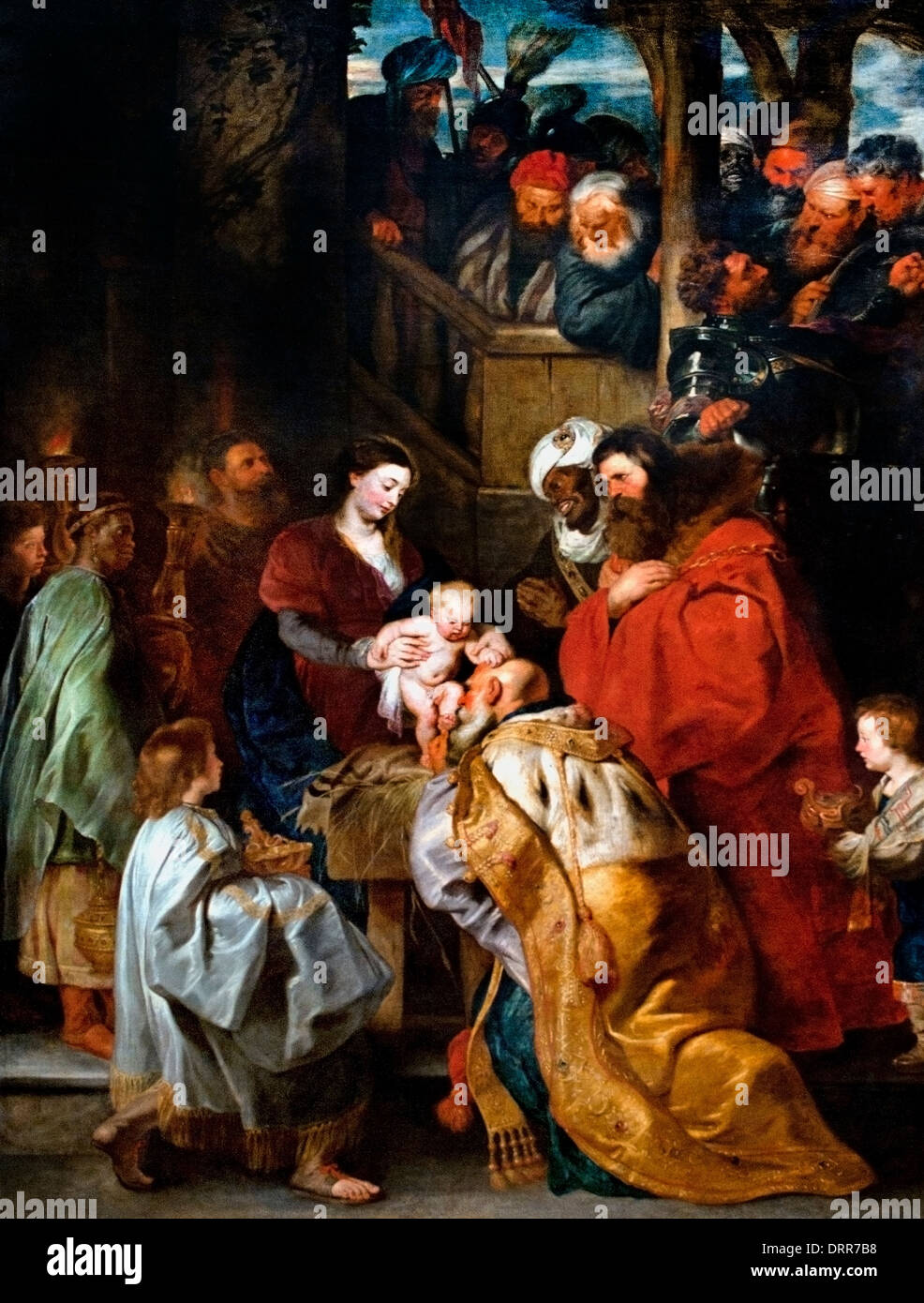 The Adoration of the Magi by PETER PAUL RUBENS (1577-1640) Flemish Belgian Belgium Stock Photo