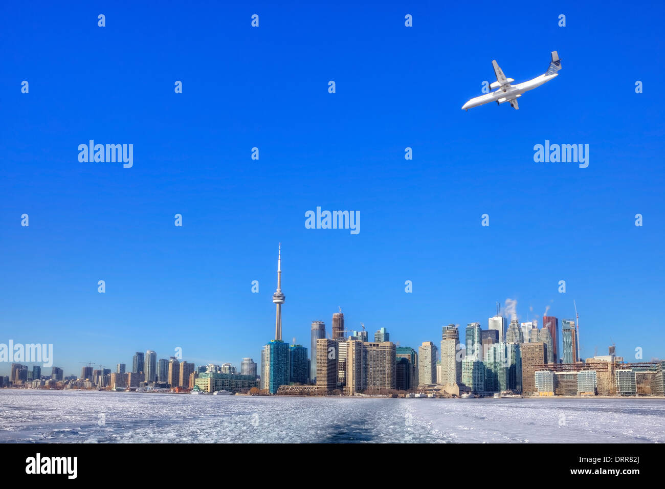 Skyline, Toronto, Ontario, Canada, winter Stock Photo