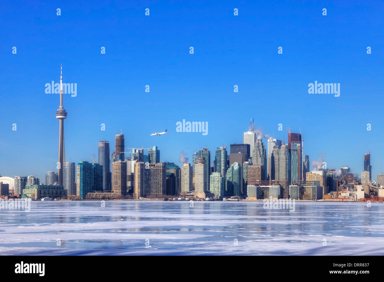 Skyline, Toronto, Ontario, Canada, winter Stock Photo