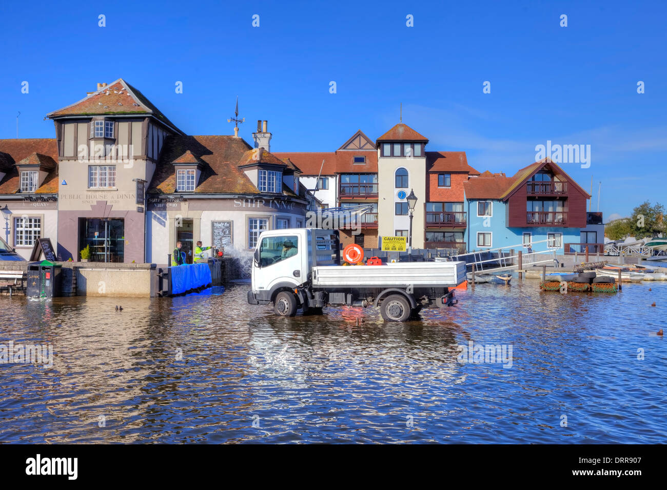 Flood, Lymington, New Forest, Hampshire, England, United Kingdom Stock Photo