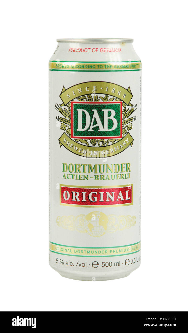 DAB beer can Stock Photo Alamy
