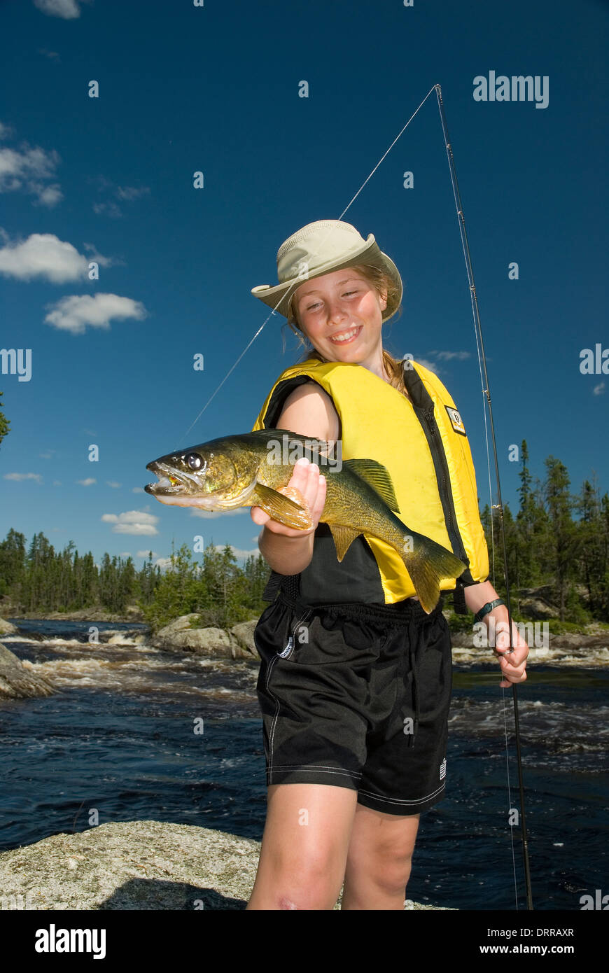 Girl fishing ontario hi-res stock photography and images - Alamy