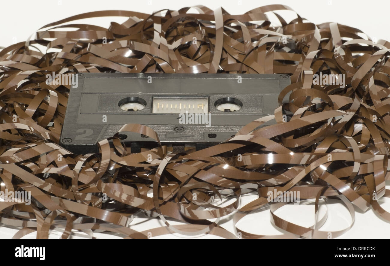 Audio tape Stock Photo