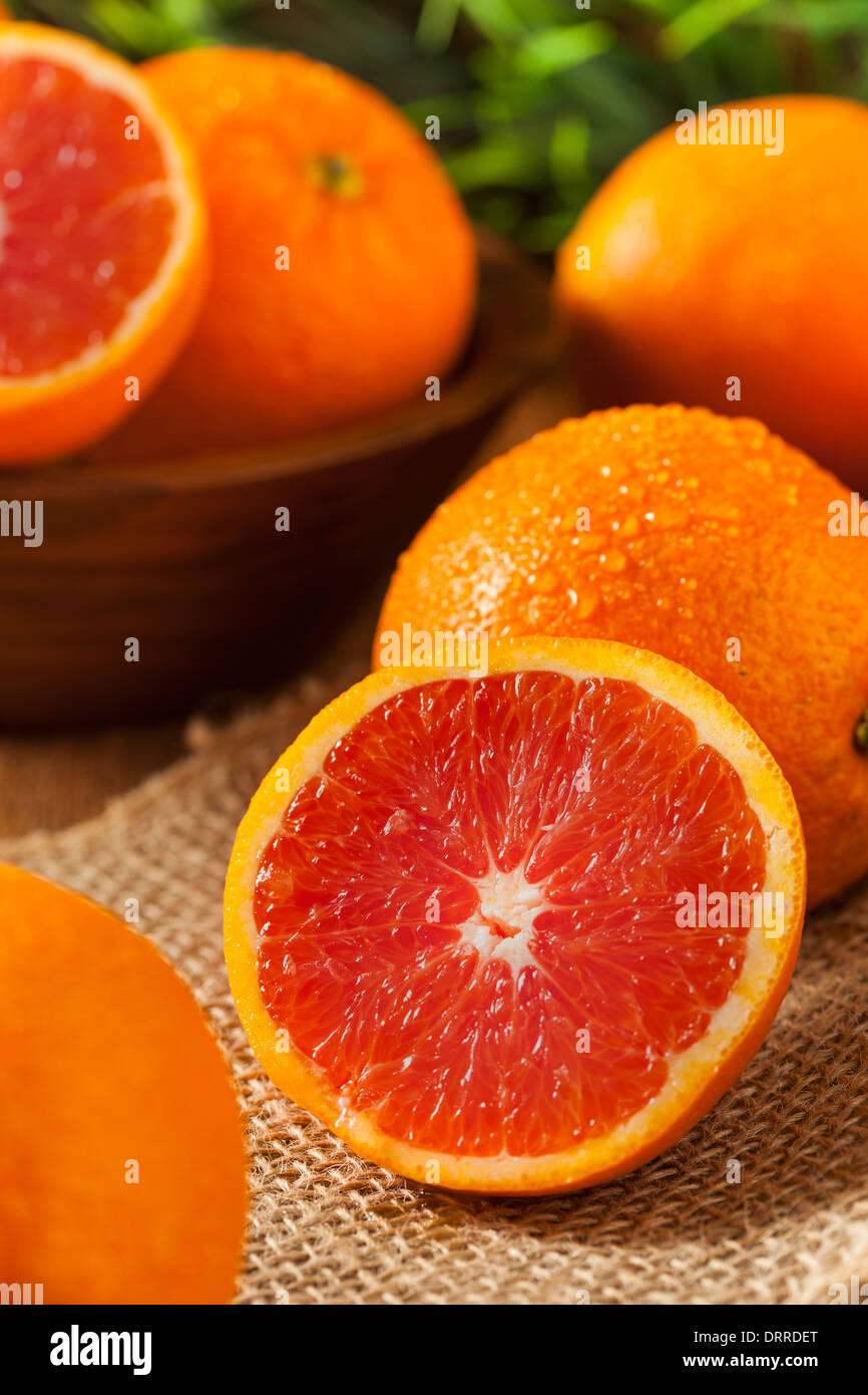 Healthy Organic Ripe Blood Orange on a Background Stock Photo