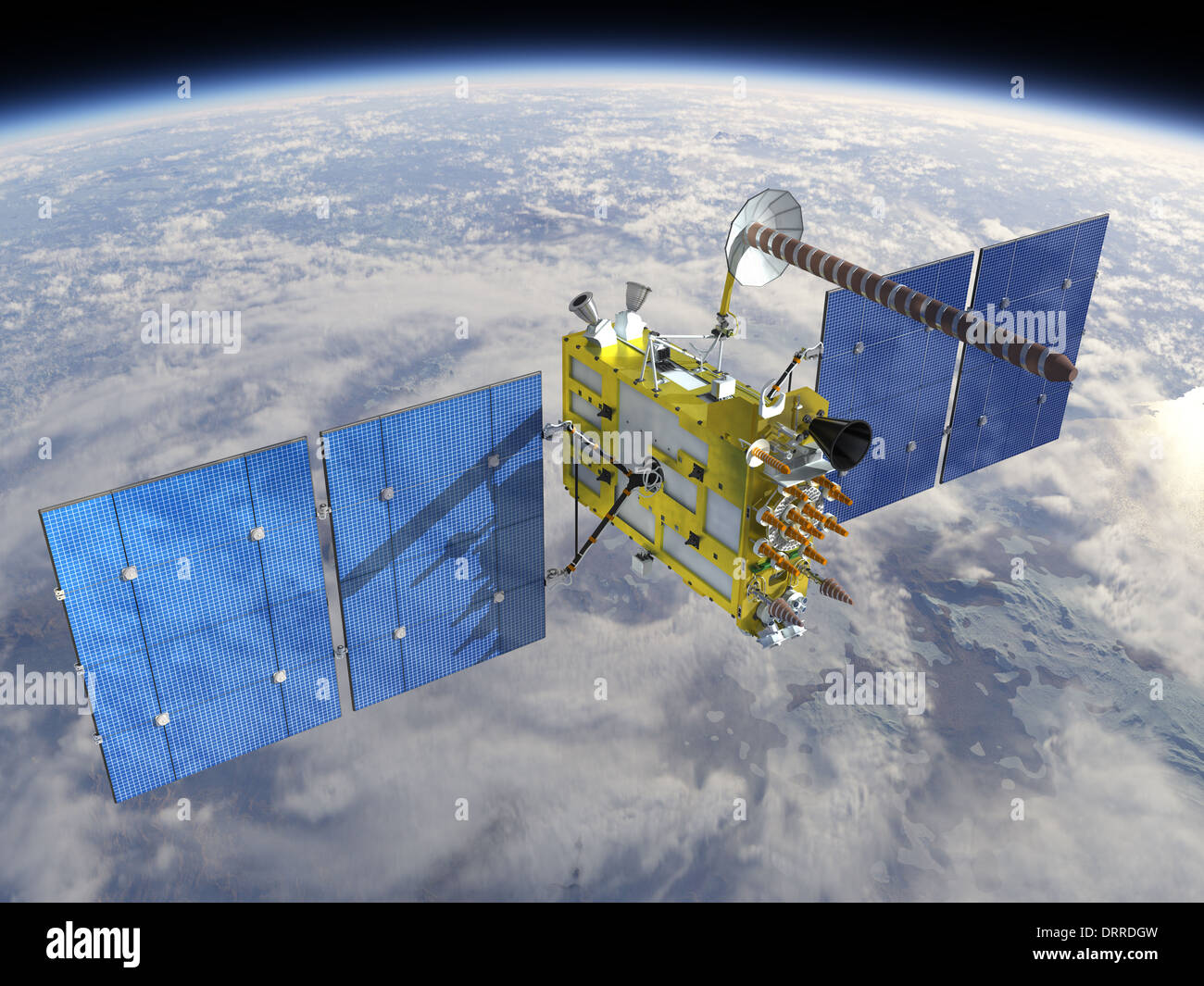 Modern navigation satellite Stock Photo - Alamy