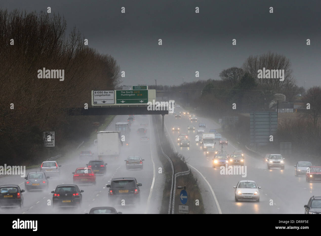 Busy main trunk road a14 hi-res stock photography and images - Alamy