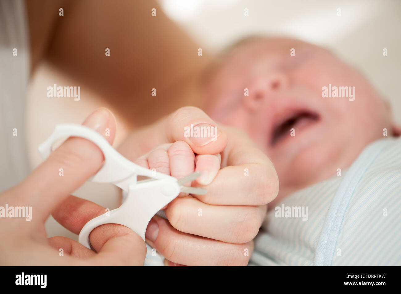 cutting baby's nails cut finger