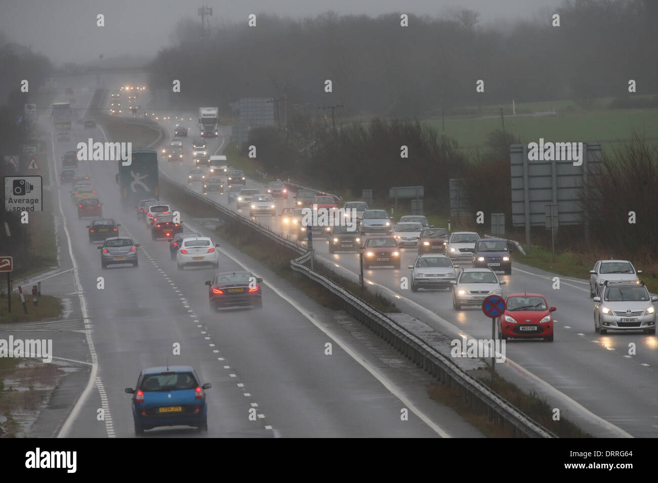 A14 dual carriageway trunk road hi-res stock photography and images - Alamy