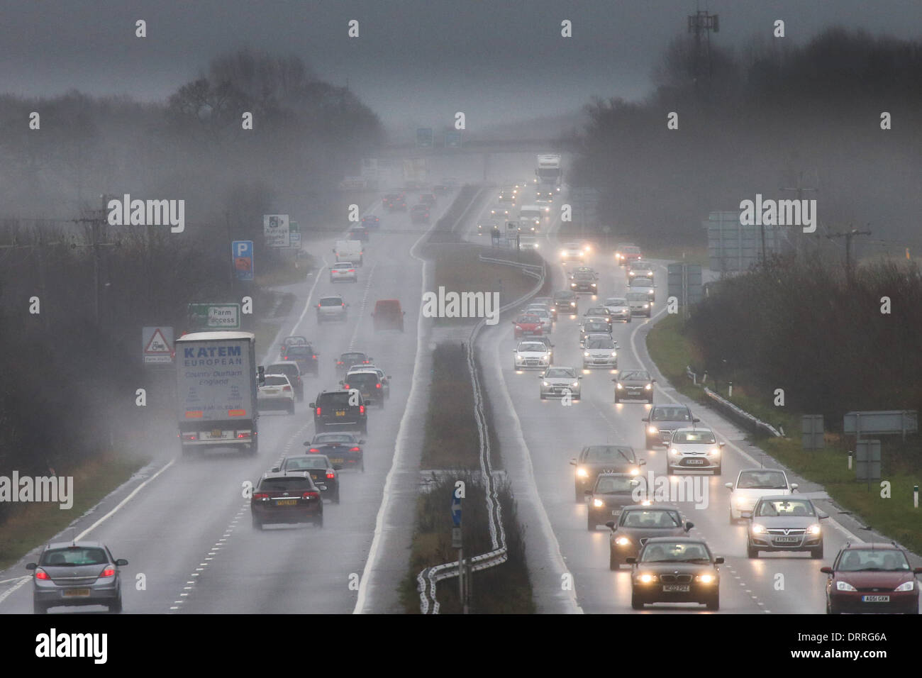 Busy main trunk road a14 hi-res stock photography and images - Alamy