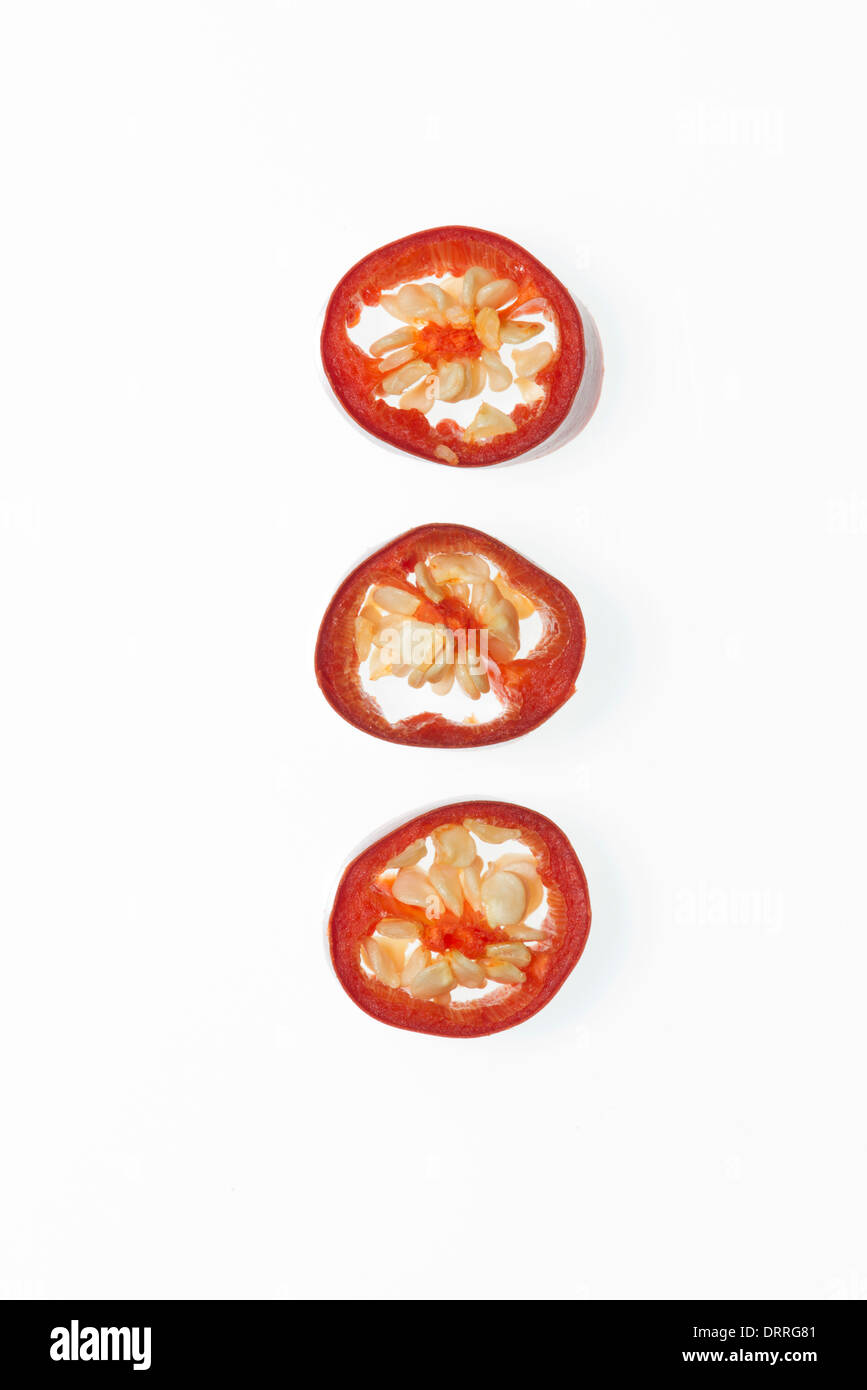 Chilli Trio Stock Photo