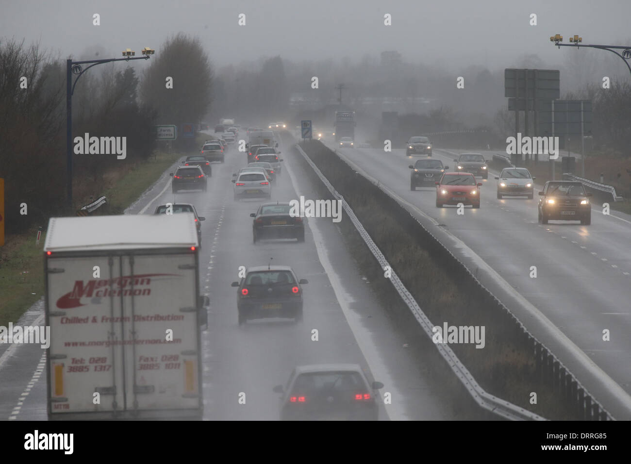 Busy main trunk road a14 hi-res stock photography and images - Alamy