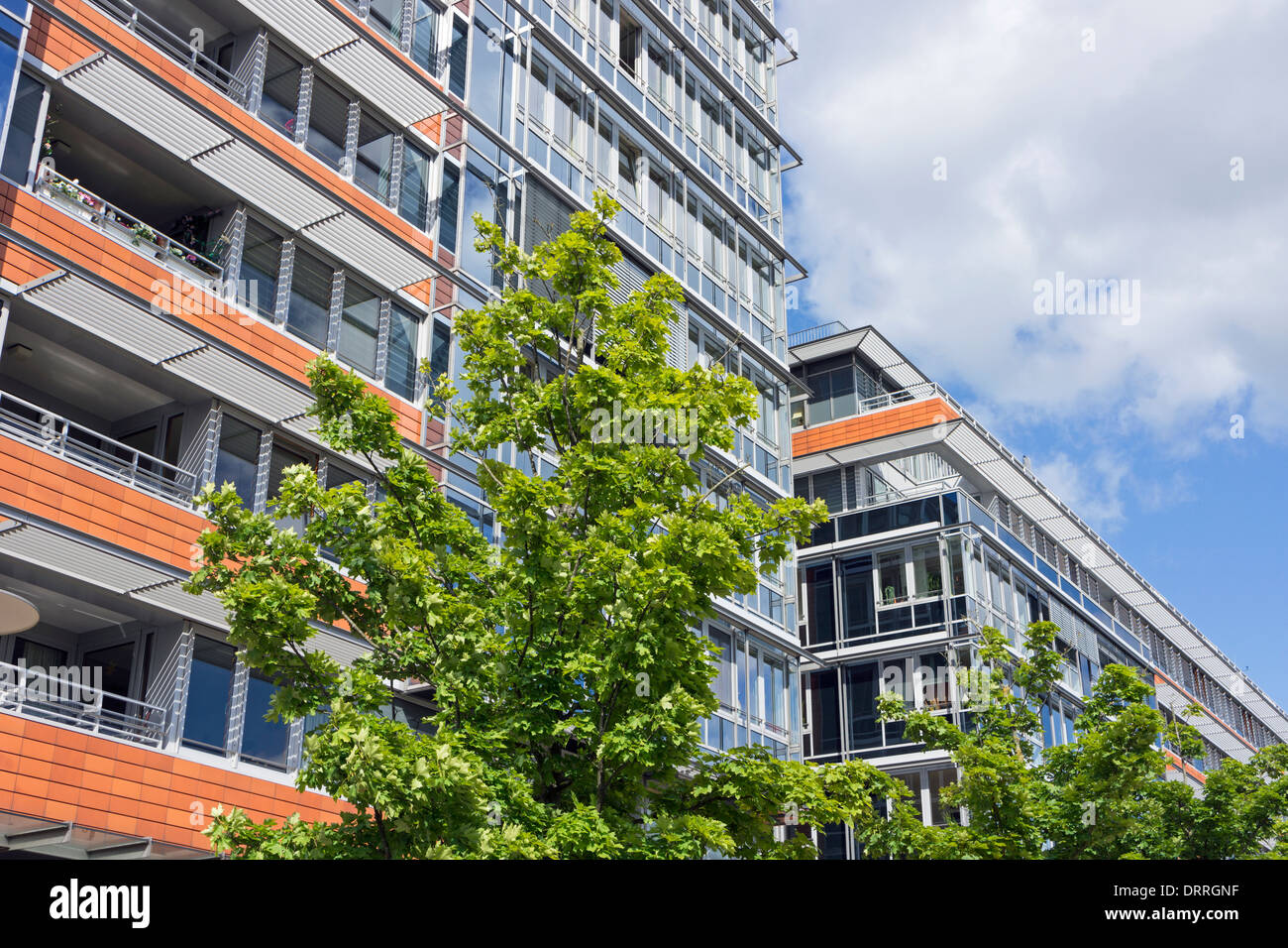 Facade of a modern apartment building in Kiel, Germany Stock Photo Alamy