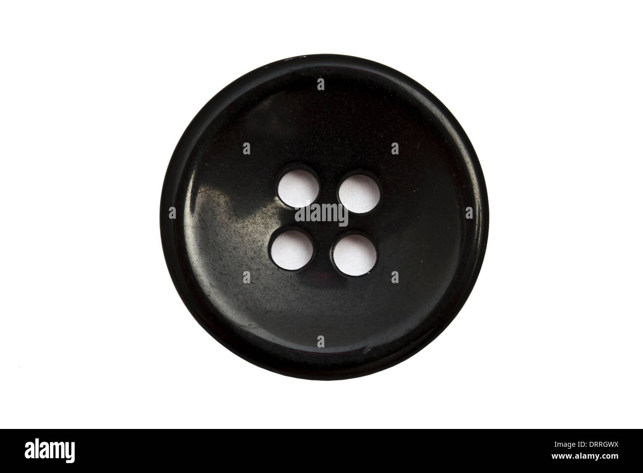 Black cloth button Stock Photo