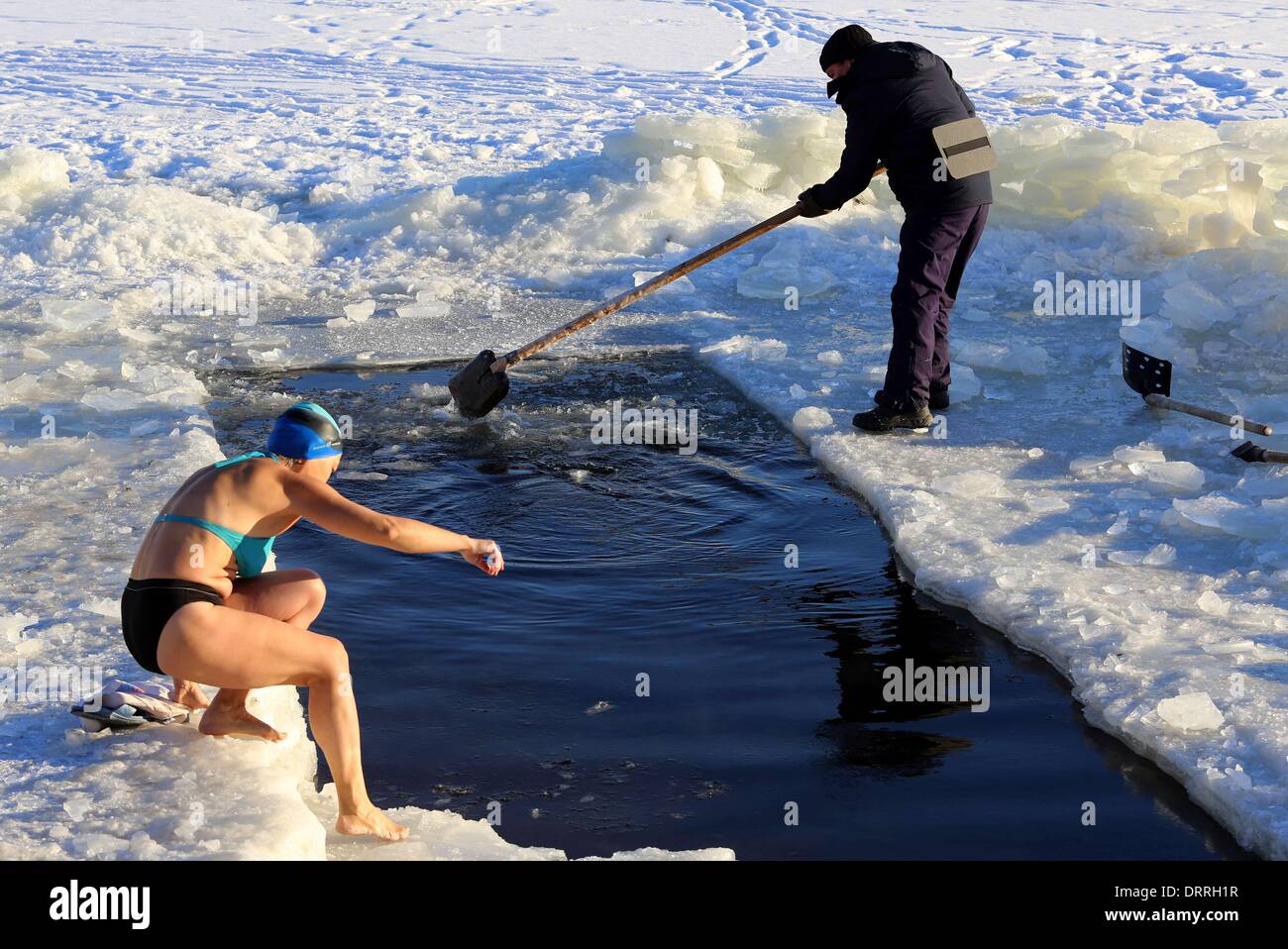 To swim in the winter in St To swim in the winter in St