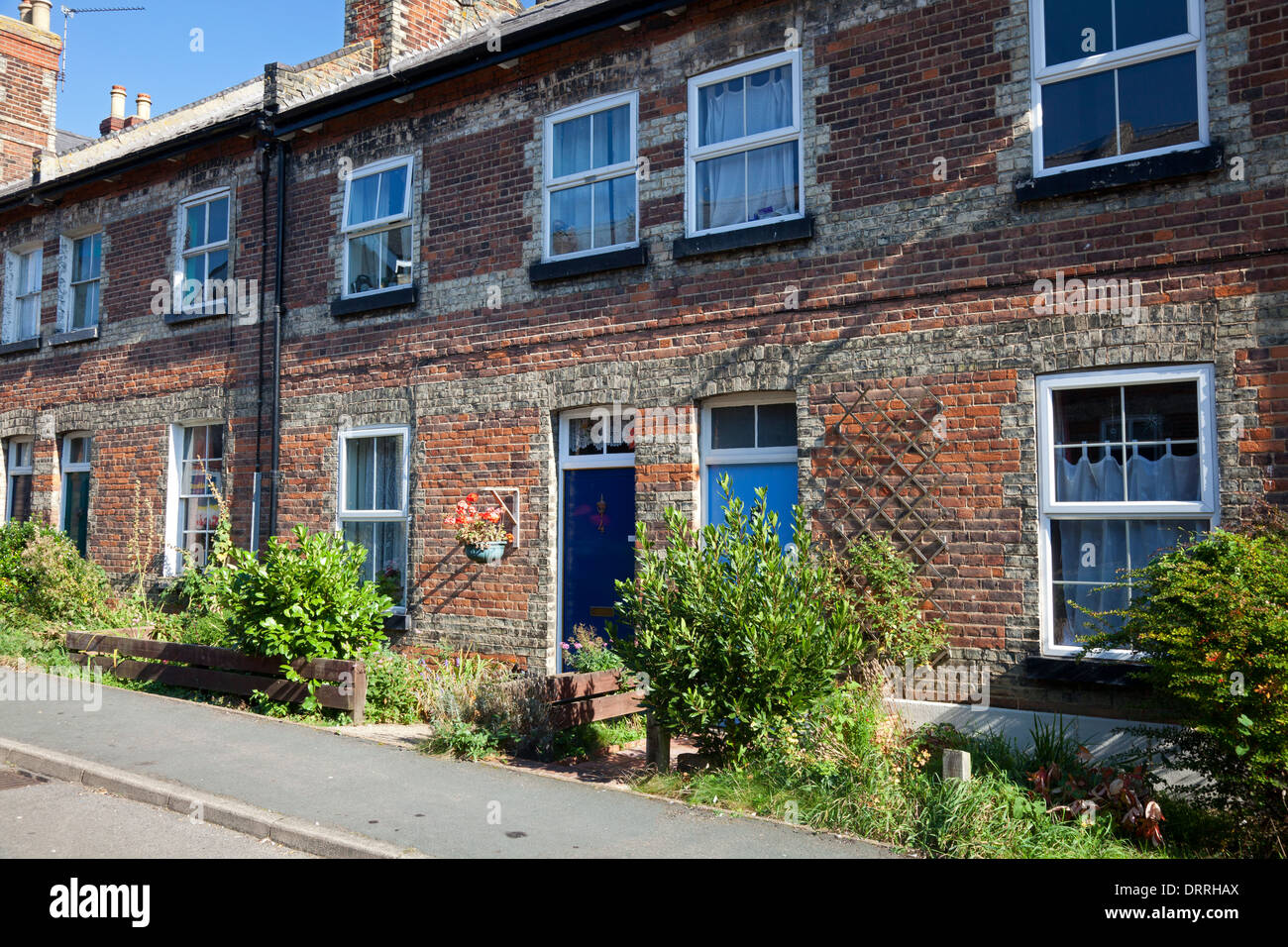 Former railway cottages, Melton Constable, Norfolk Stock Photo Alamy
