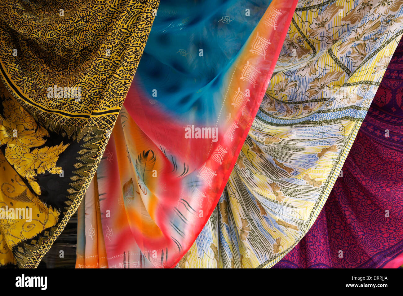 Colorful fabric for sale in Dubai, United Arab Emirates Stock Photo Alamy