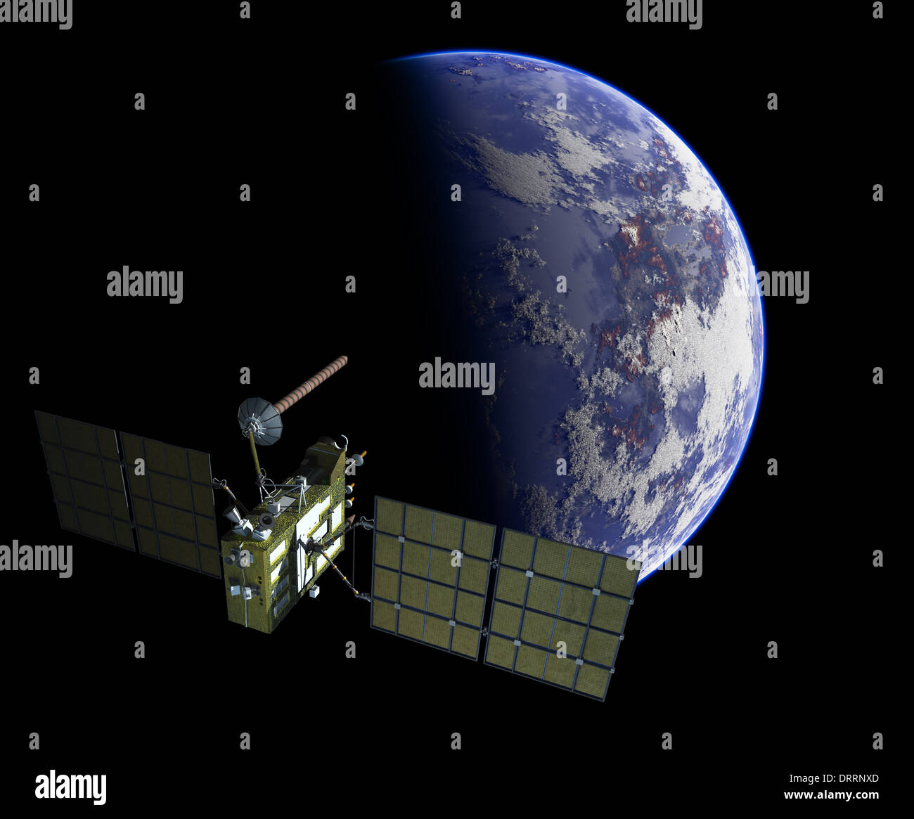 Modern navigation satellite Stock Photo Alamy