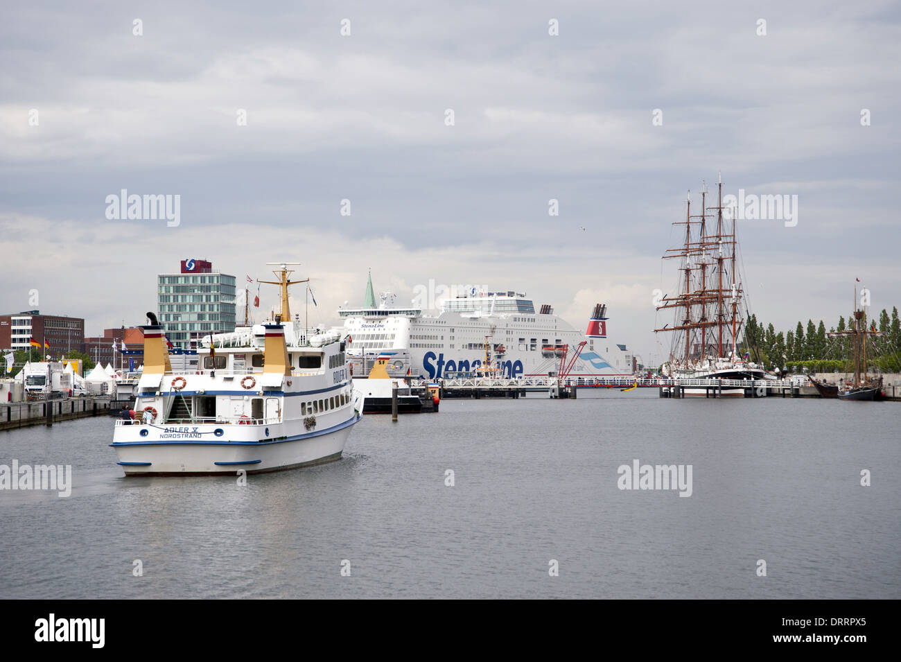 Port of Kiel Stock Photo Alamy