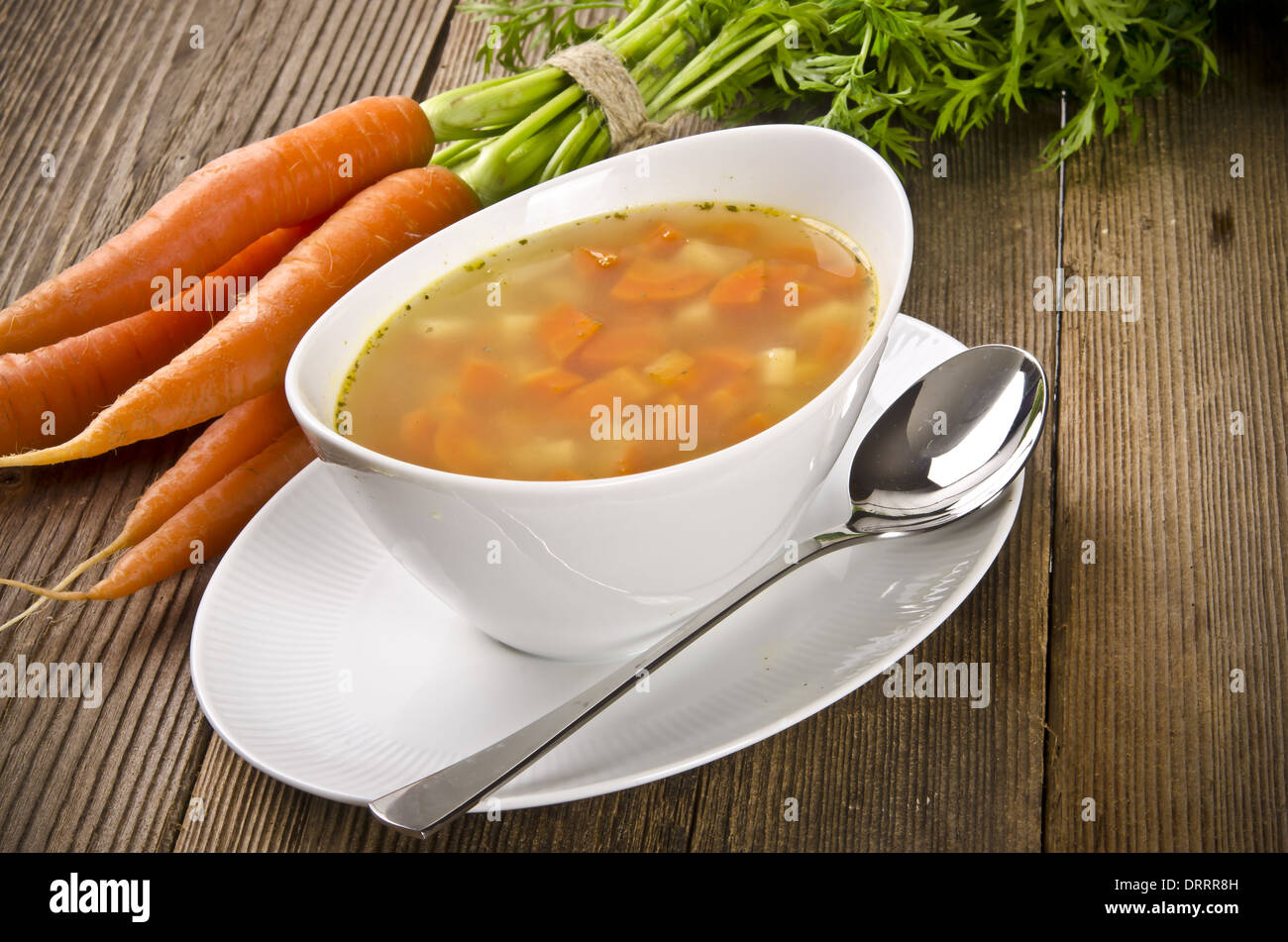 Carrot soup Stock Photo