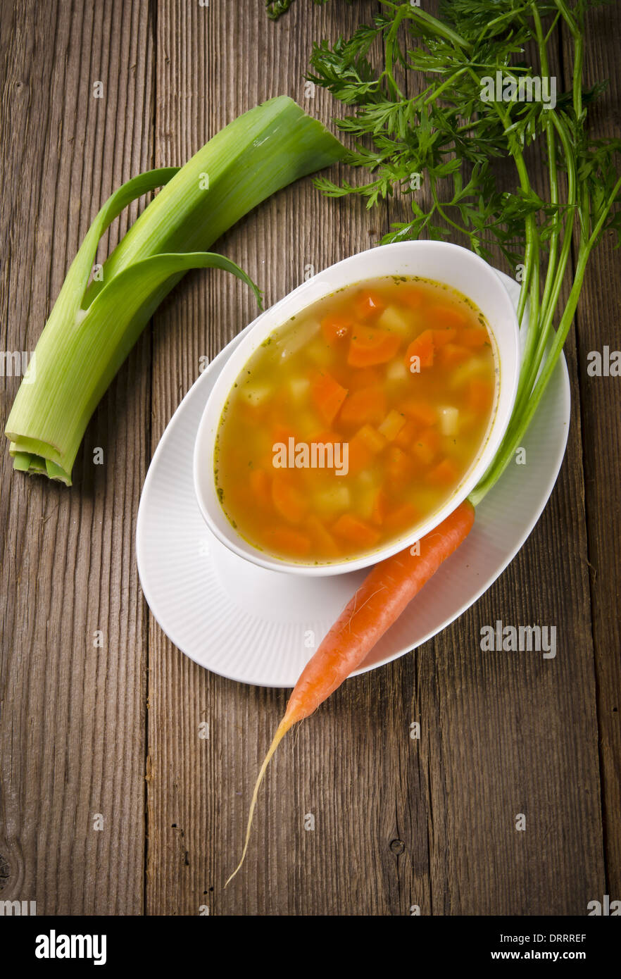 Carrot soup Stock Photo