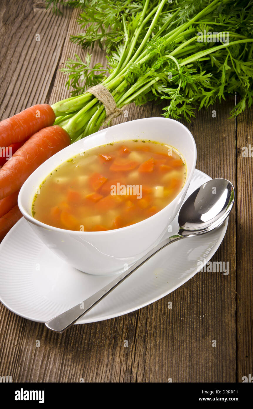 Carrot soup Stock Photo