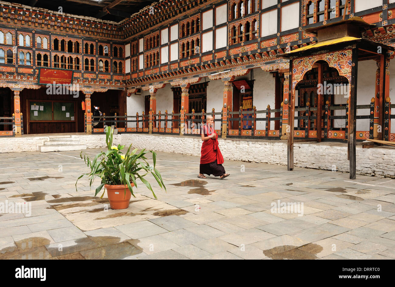 Mongar Dzong courtyard, Mongar, Bhutan Stock Photo - Alamy