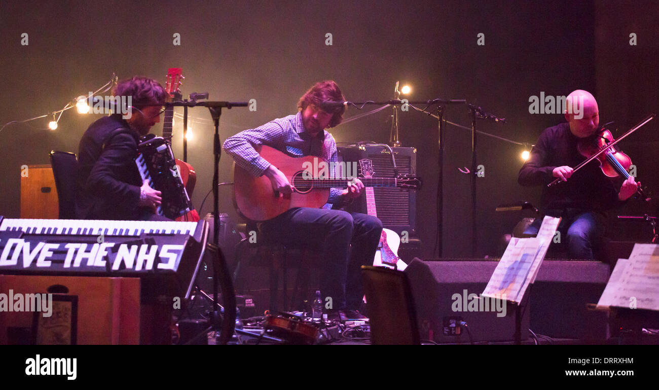 30/1/14 Glasgow. Lau, British contemporary folk band, performed at