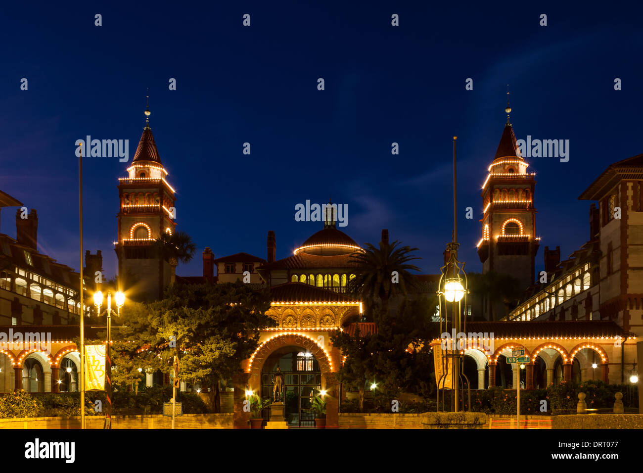 Old Ponce de Leon Hotel now Flagler College, St. Augustine, Florida Stock Photo