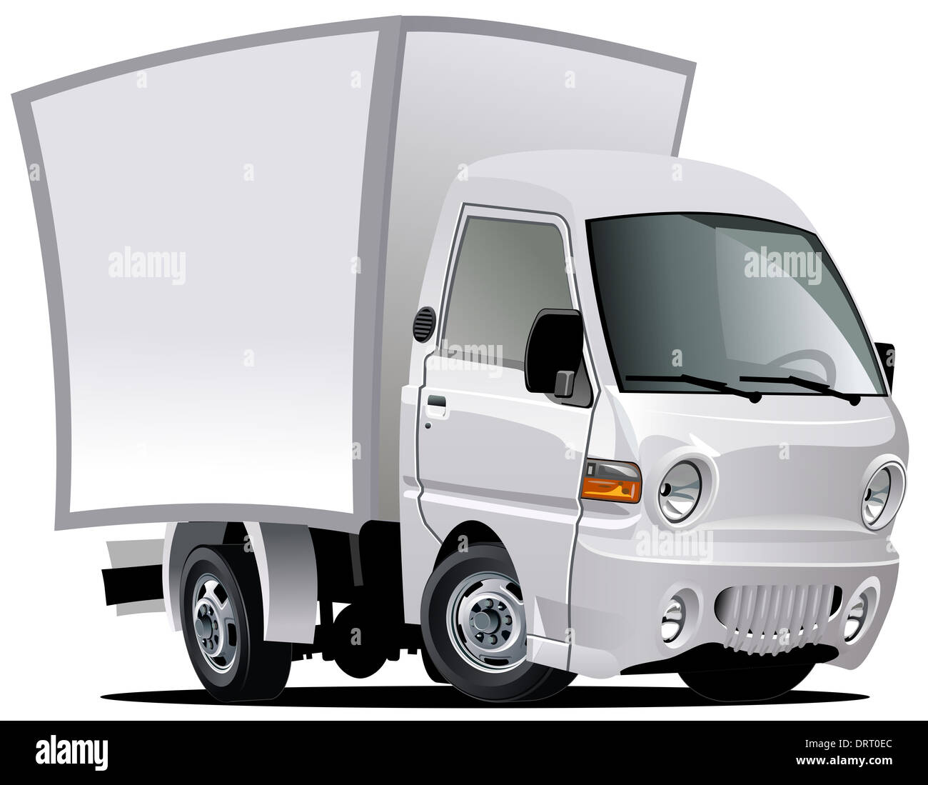 cartoon delivery / cargo truck Stock Photo