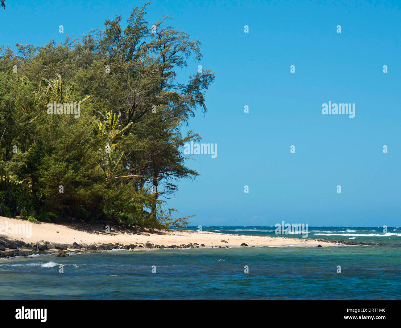 Tunnels Beach in Kauai Stock Photo Alamy