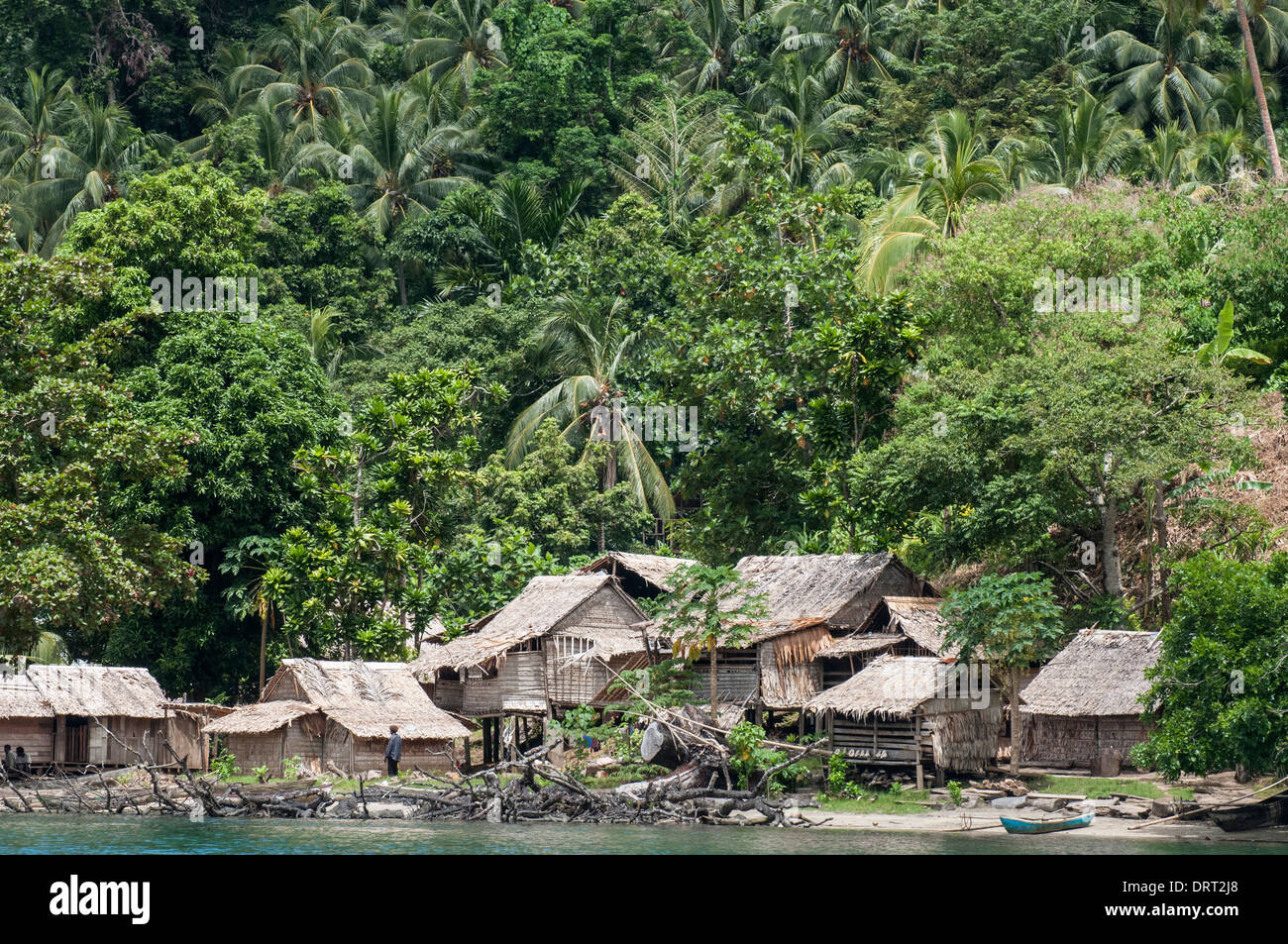 A Melanesian village on Makira (San Cristobal) Island, MakiraUlawa