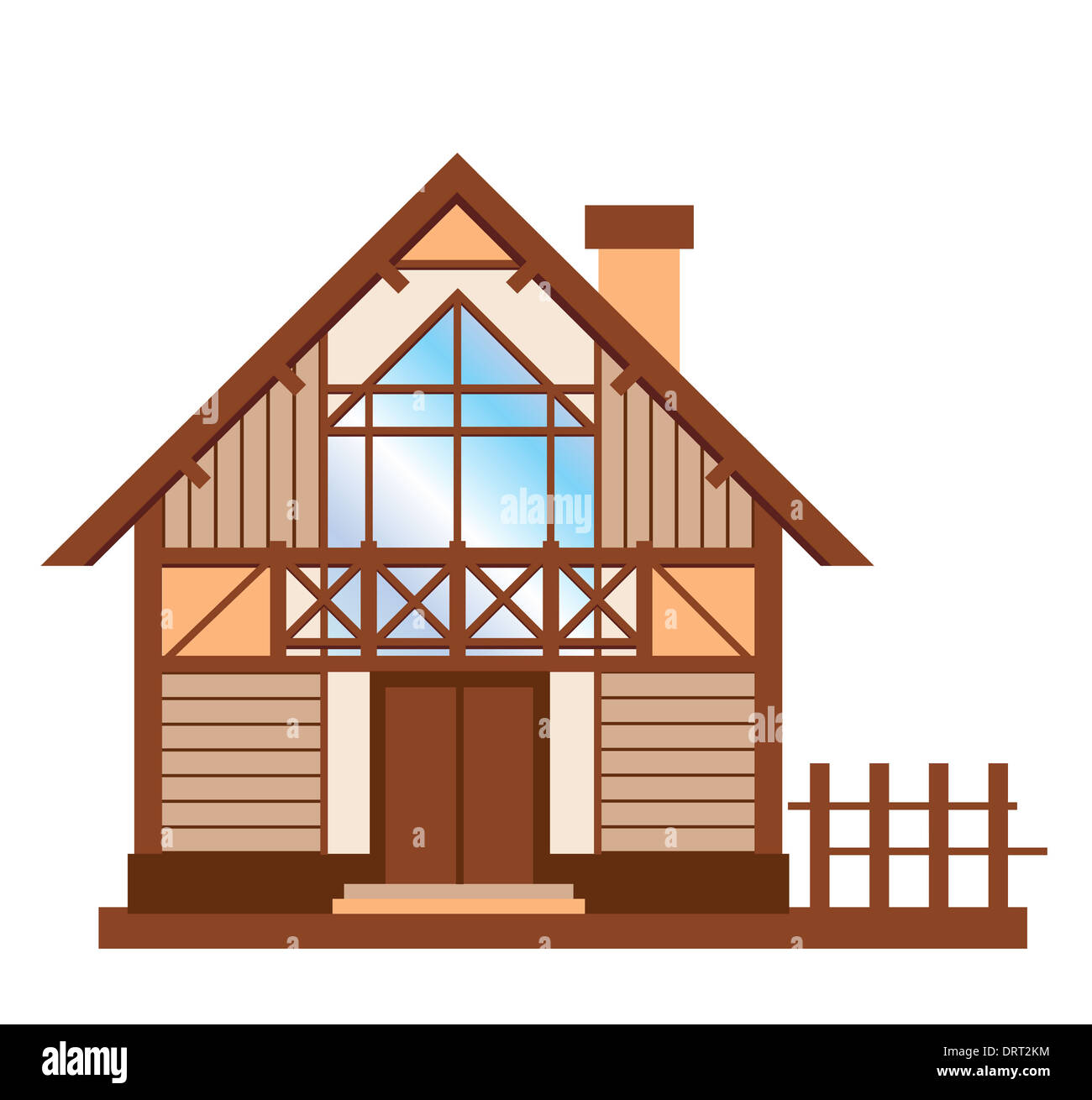Log built house Cut Out Stock Images & Pictures - Alamy